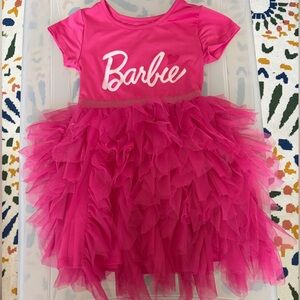 Barbie Fuchsia Ruffled Dress